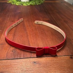 Hobbs London genuine leather red belt- XS